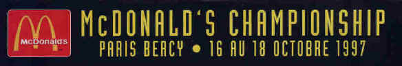 McDonald's Championship - 16 au 18 oct. 1997